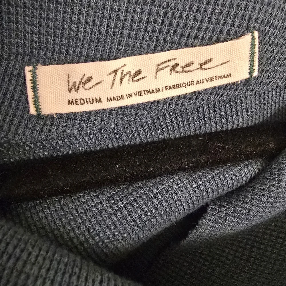 Free People We The Free Fuji Thermal, Teal - Size M Medium - Picture 2 of 11